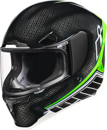 Icon Airframe Pro Green Carbon Hyperstrike Full Face Adult Motorcycle Helmet