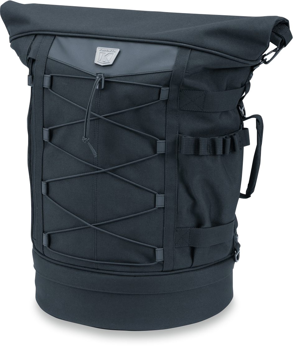 Kuryakyn 5282 Black Textile Universal Momentum Freeloader Sissy bar Duffel Bag