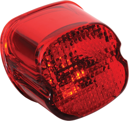 Drag Specialties Red Laydown LED Taillight Lense 99-03 Harley Dyna Touring Xl