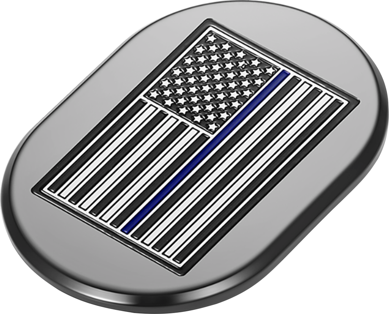 Figurati Blue Line American Flag Right Left Antenna Cover 2009-23 Harley Touring