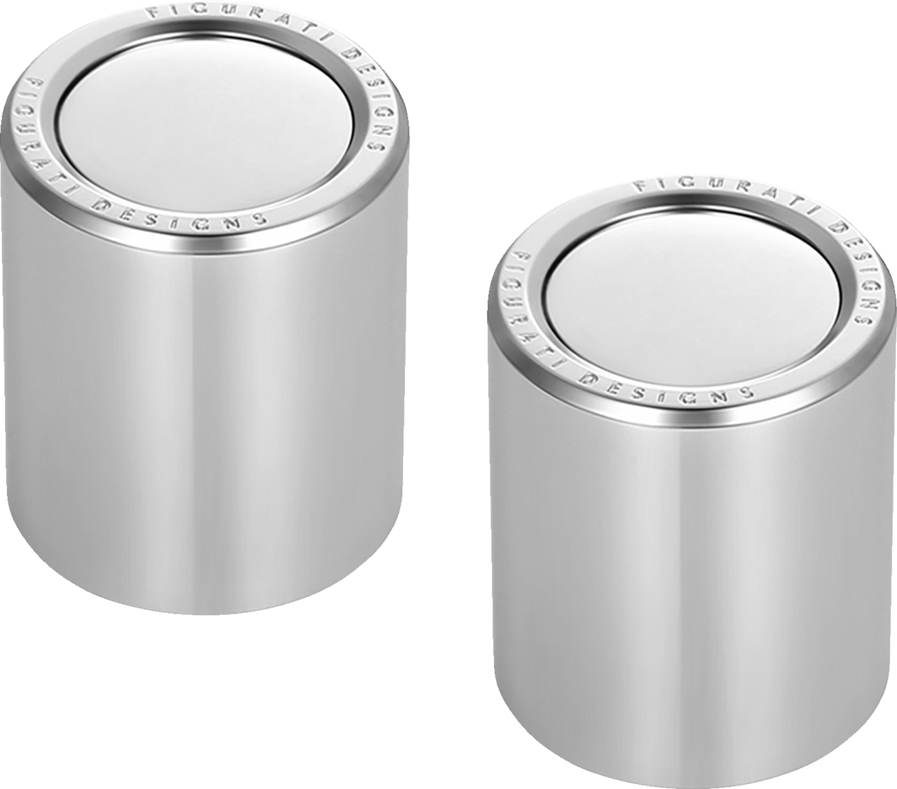 Figurati Smooth Medium Magnetic Docking Hardware Covers for Harley Davidson