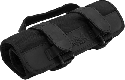Burly Brand Black Zipper Buckle Cordura Textile Universal Motorcycle Tool Bag