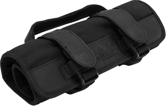 Burly Brand Black Zipper Buckle Cordura Textile Universal Motorcycle Tool Bag