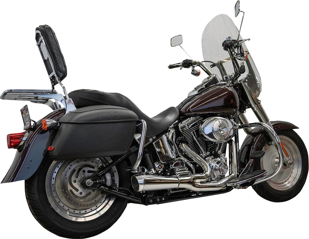 Bassani Ripper Short 2-1 Chrome Exhaust System fits 1986-2017 Harley Softail