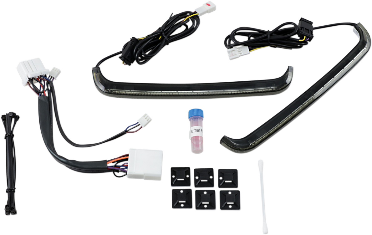 Custom Dynamics Smoke Lens LED Rear Saddlebag Lights fits 1999-13 Harley Touring