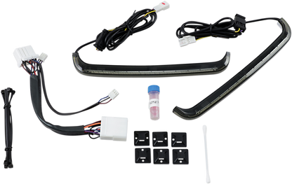 Custom Dynamics Smoke Lens LED Rear Saddlebag Lights fits 1999-13 Harley Touring