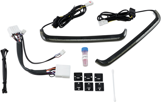 Custom Dynamics Smoke Lens LED Rear Saddlebag Lights fits 1999-13 Harley Touring