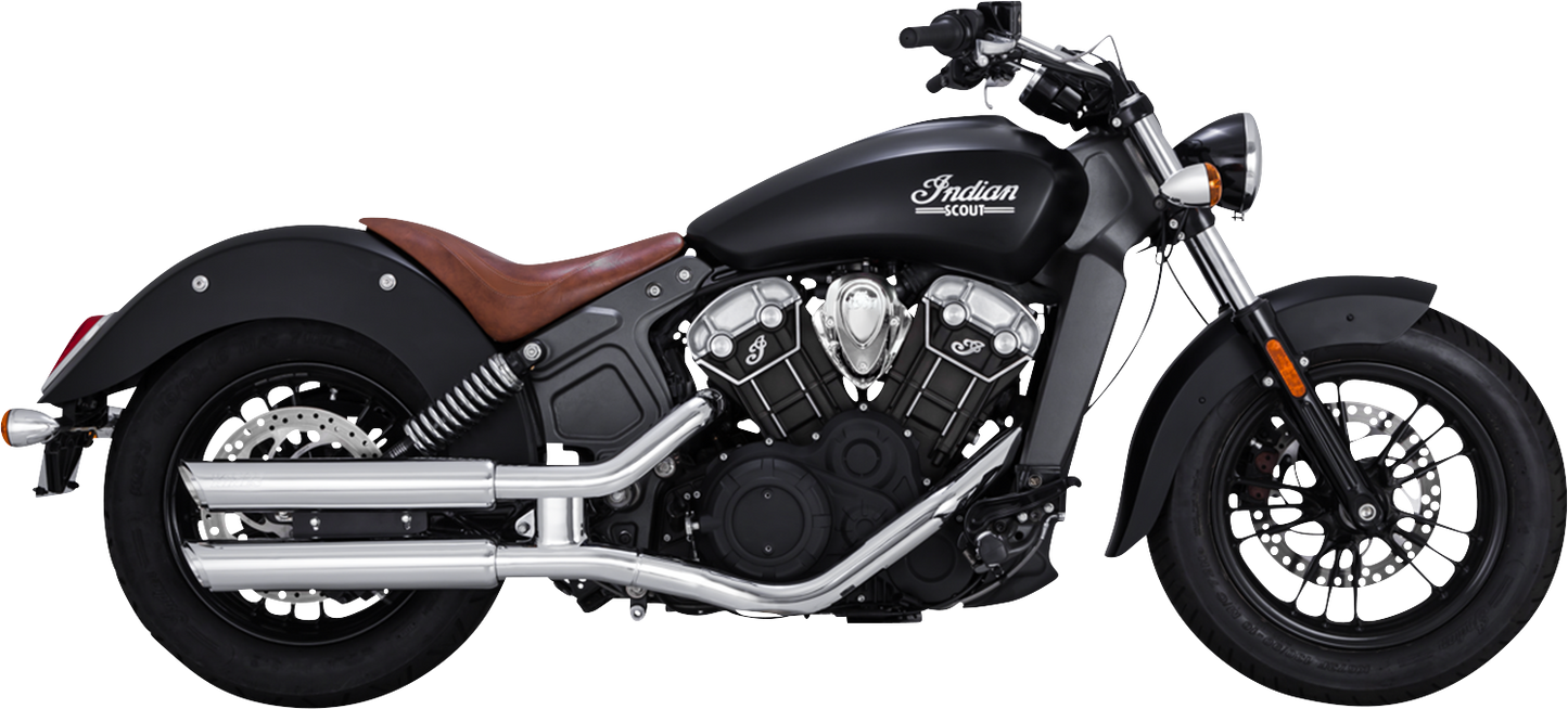 Vance & Hines Chrome Twin Slash Exhaust Mufflers fits 2015-2022 Indian Scout