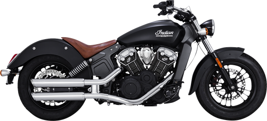 Vance & Hines Chrome Twin Slash Exhaust Mufflers fits 2015-2022 Indian Scout