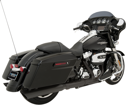 Drag Specialties Black 4'' Exhaust Slip On Mufflers for 2017-2022 Harley Touring