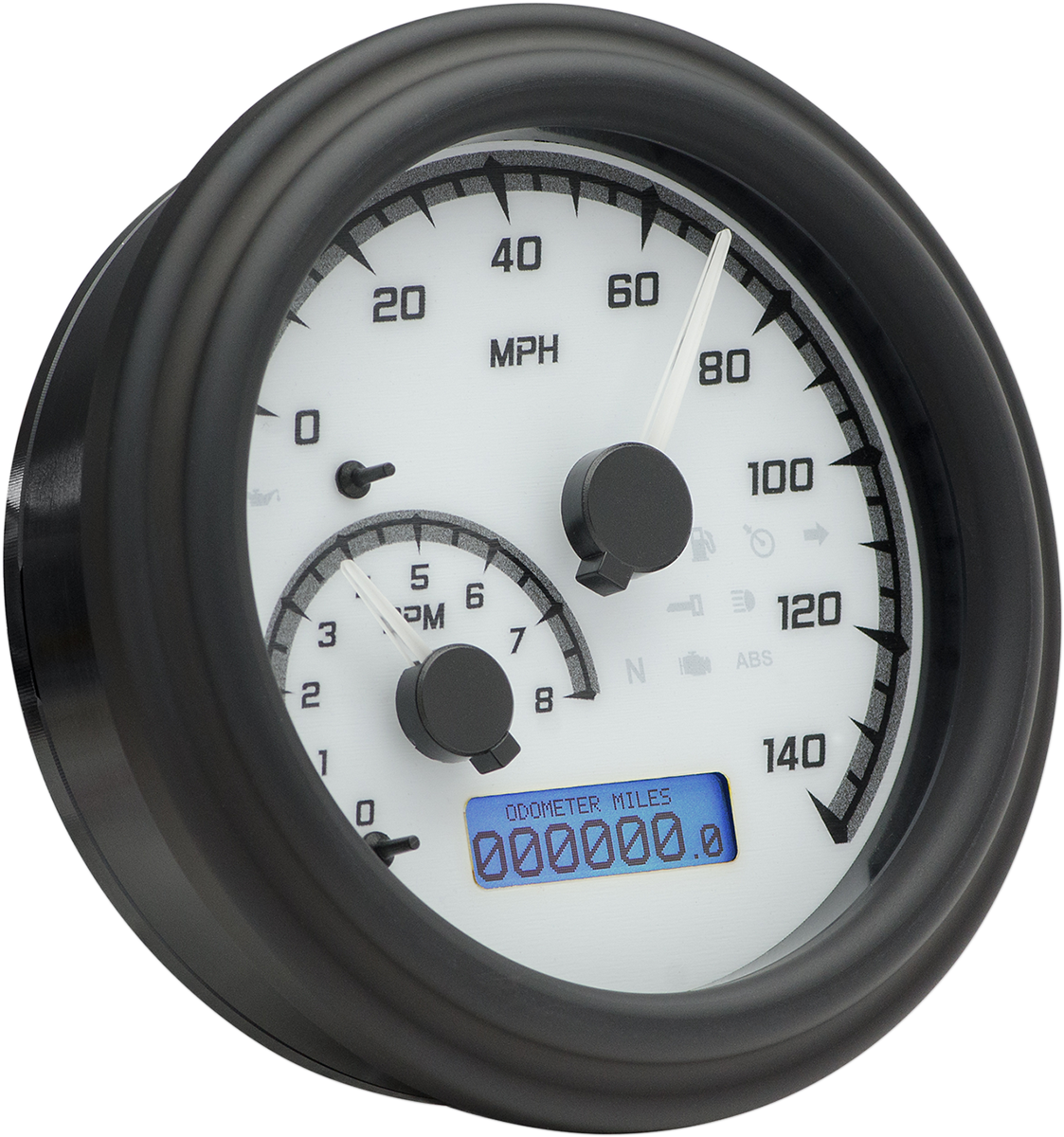 Dakota Digital MVX Black Tank Mounted Speedometer 2004-13 Harley Softail FXDF