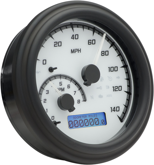 Dakota Digital MVX Black Tank Mounted Speedometer 2004-13 Harley Softail FXDF