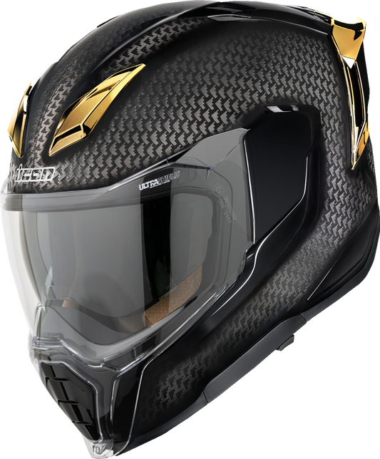 Icon Ultraflite Gold Carbon Full Face MIPS Unisex Adult Street Motorcycle Helmet