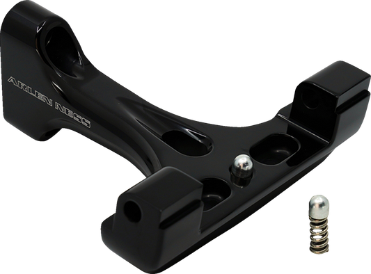 Arlen Ness Forged Black Passenger Floorboard Mounts for 1993-2023 Harley Touring