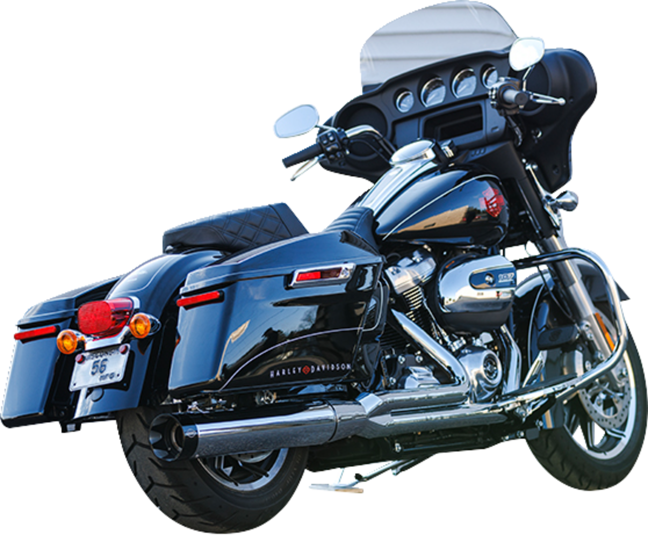 S&S Sidewinder 2-1 Chrome Exhaust System fits 2017-2024 Harley Touring 550-0758