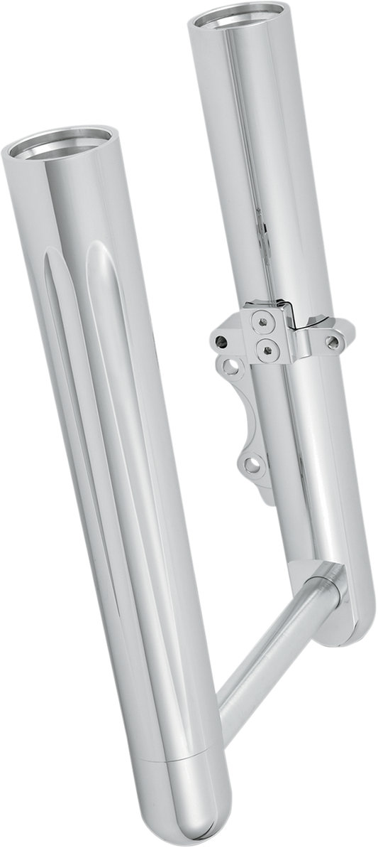 Arlen Ness Chrome Fork Hot Legs Deep Cut Dual Disc for 2008-2013 Harley Touring