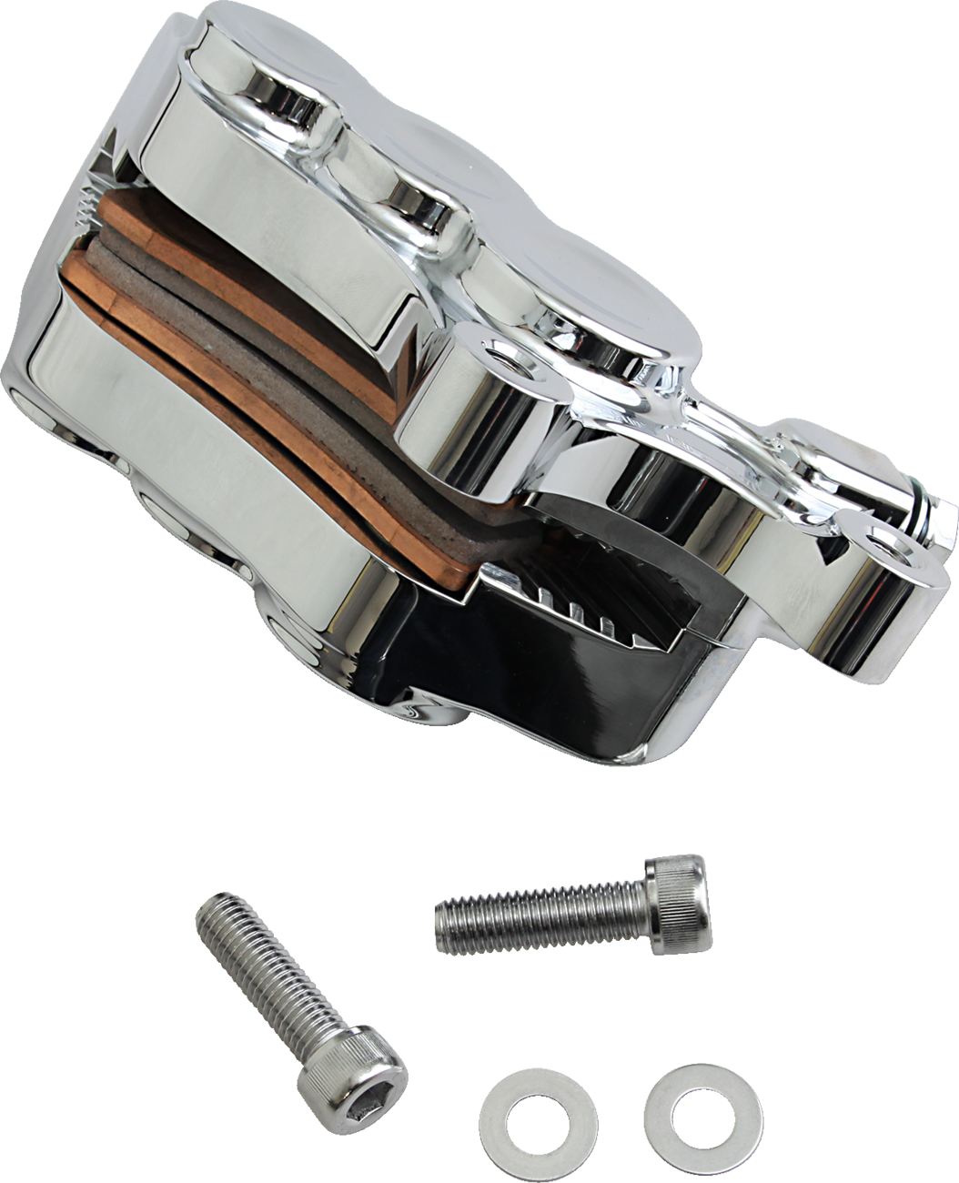 Arlen Ness Chrome 6-Piston Front Right Brake Caliper fits 2006-2025 Harley 11.8"