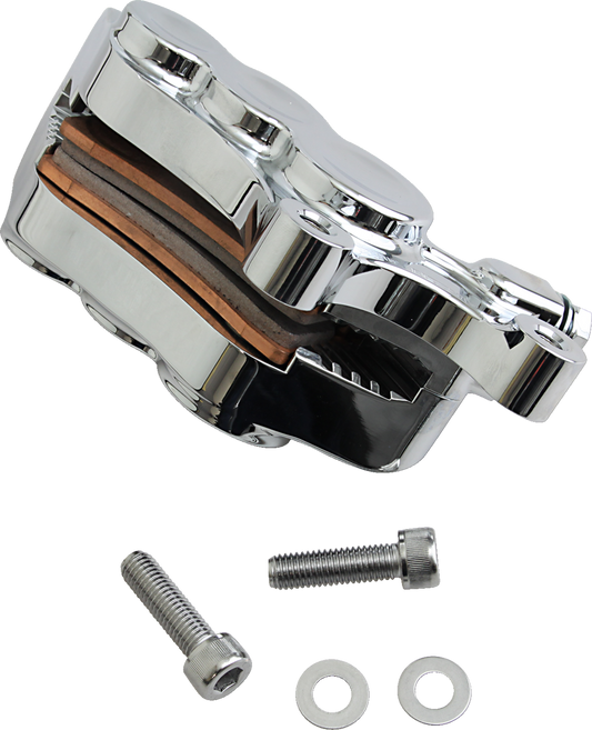 Arlen Ness Chrome 6-Piston Front Right Brake Caliper fits 2006-2025 Harley 11.8"