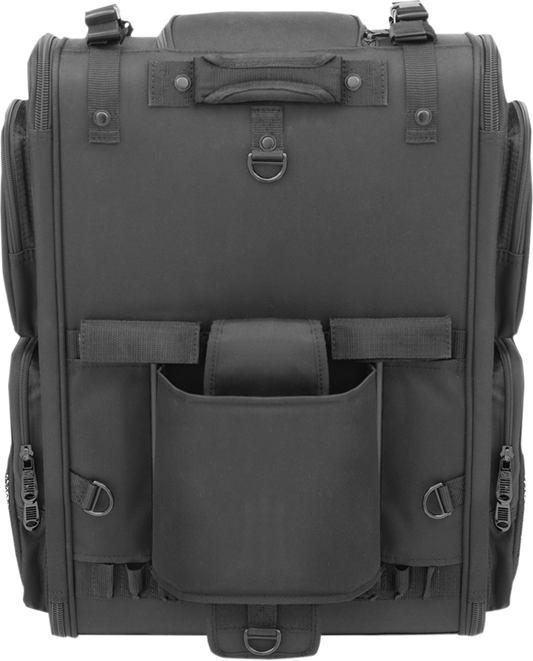 Saddlemen Black S3500 Tactical Textile Rear Sissy bar Bag Luggage for Harley