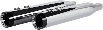 Khrome Werks 4.5" Chrome HP-Plus Turbine Slip On Mufflers 2017-24 Harley Touring