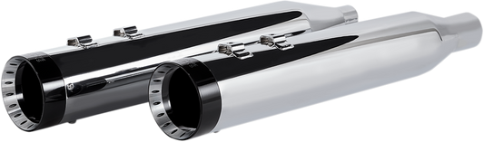 Khrome Werks 4.5" Chrome HP-Plus Turbine Slip On Mufflers 2017-24 Harley Touring