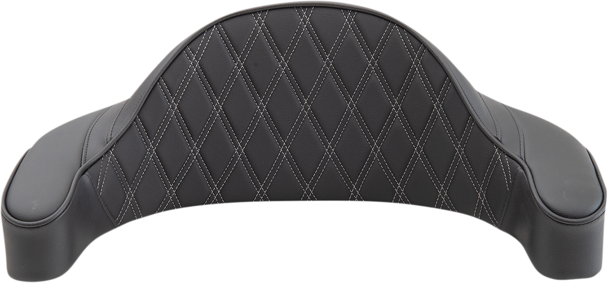 Drag Specialties King Tour Pak Silver Backrest Pad for 1980-2013 Harley Touring