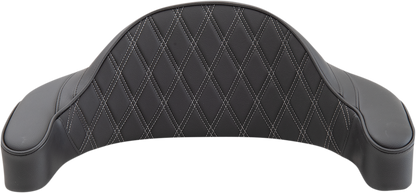 Drag Specialties King Tour Pak Silver Backrest Pad for 1980-2013 Harley Touring