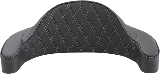 Drag Specialties King Tour Pak Silver Backrest Pad for 1980-2013 Harley Touring