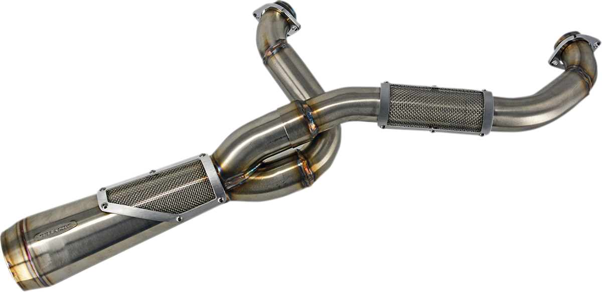 Trask Big Sexy Brushed 2-1 Exhaust for 2017-2024 Harley M8 Touring FLHX FLHR