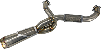 Trask Big Sexy Brushed 2-1 Exhaust for 2017-2026 Harley M8 Touring FLHX FLHR
