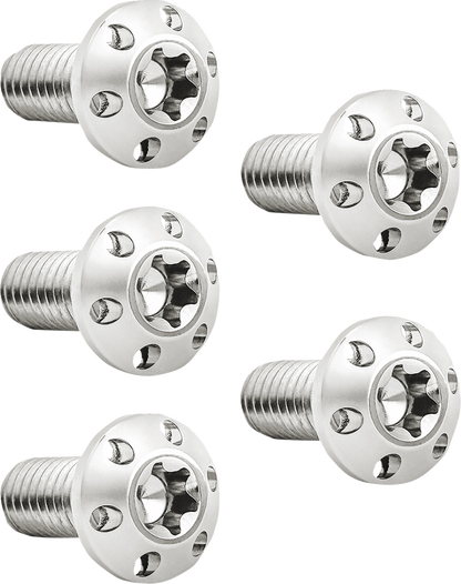 Arlen Ness Polished 3/8"-16 x 1" Rear Hub-Mount Brake Rotor Bolt Kit for Harley