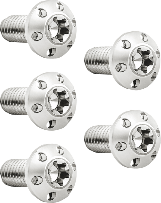 Arlen Ness Polished 3/8"-16 x 1" Rear Hub-Mount Brake Rotor Bolt Kit for Harley