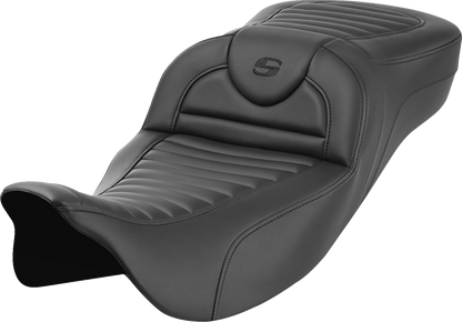 Saddlemen Roadsofa Tuck n Roll Extended Gel Seat for 2008-2025 Harley Touring