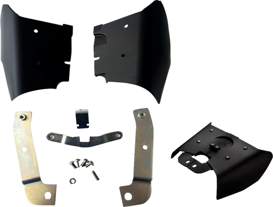 Drag Specialties Frame Mounted Heat Air Deflectors for 2008-2017 Harley Softail