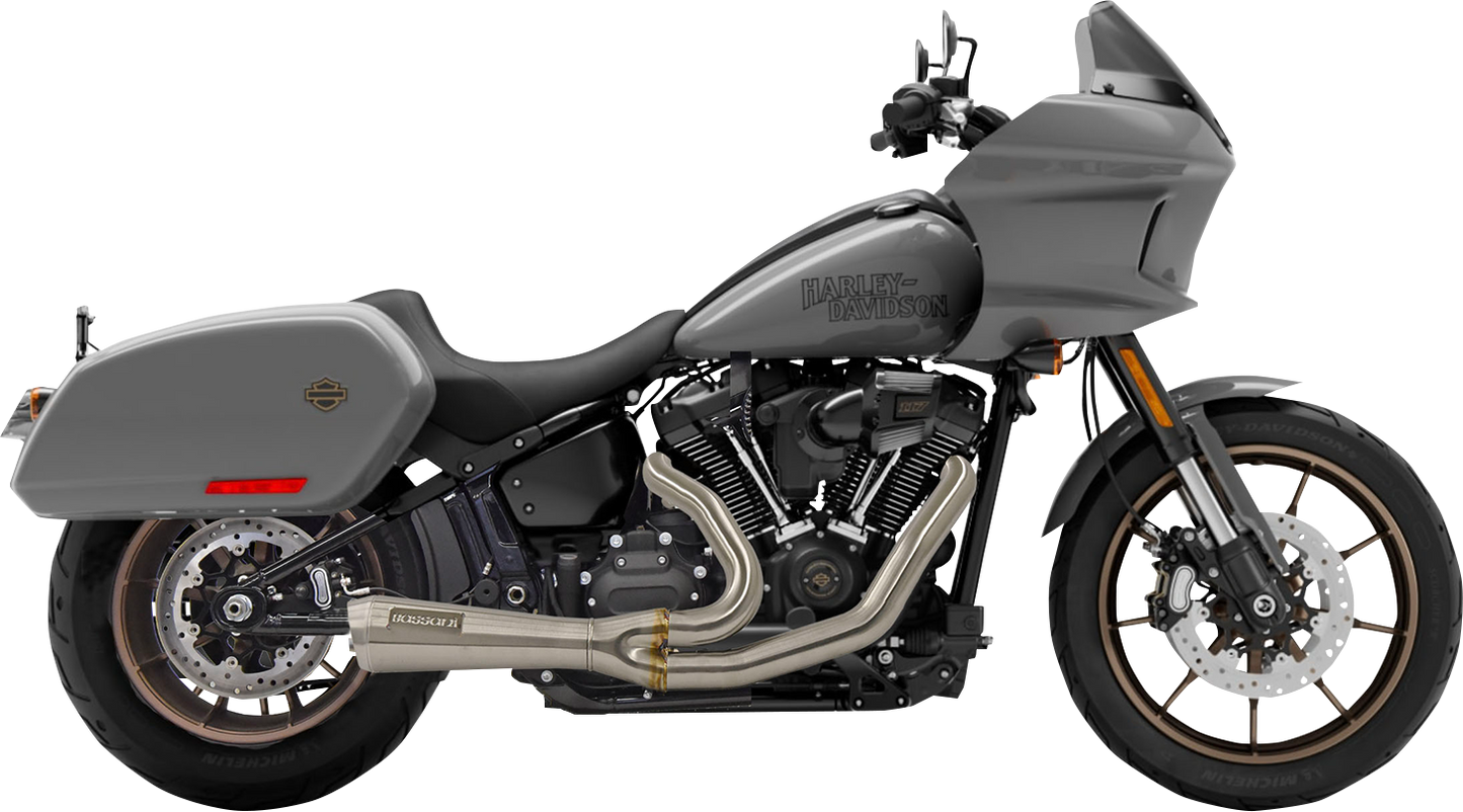 Bassani Ripper Short Road Rage 2:1 Exhaust System for 2018-2022 Harley Low Rider
