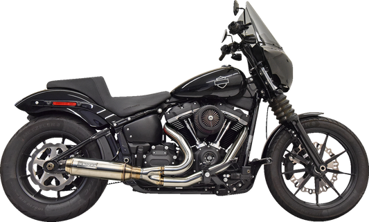 Bassani 2:1 Super Bike Exhaust System 2018-2023 Harley Softail FXLRS FXBB 1S77SS
