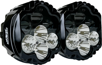Custom Dynamics Shark Demon 2 LED Headlight Kit fits 2015-2024 Harley Road Glide