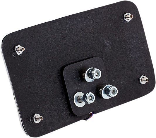Cycle Visions Slick Signals LED Chrome Rear Motorcycle License Plate Frame