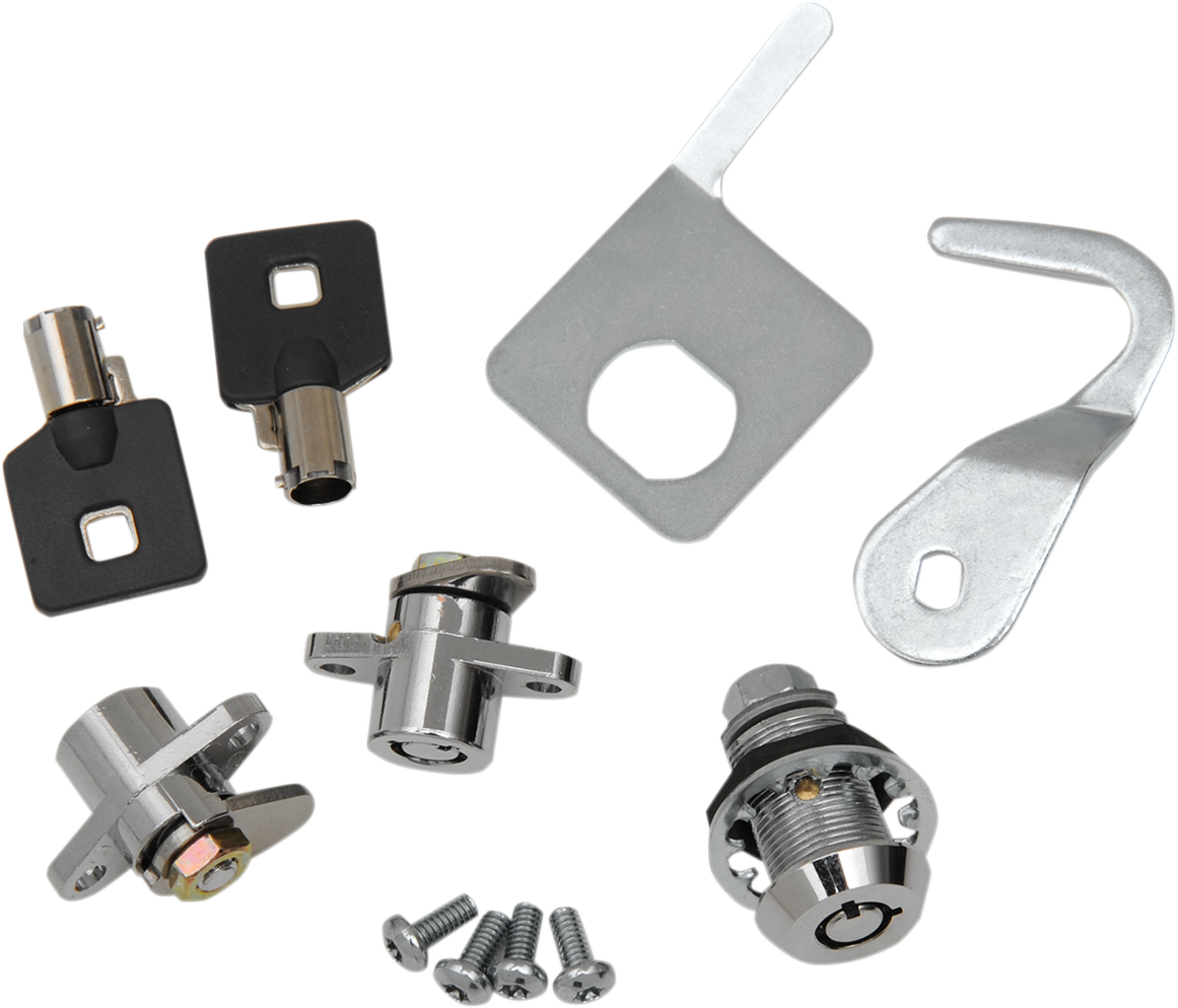 Drag Specialties Tour Pak Saddlebag Lock Key Kit for 1993-13 Harley Touring FLHR