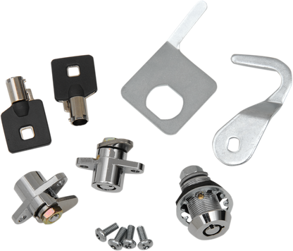 Drag Specialties Tour Pak Saddlebag Lock Key Kit for 1993-13 Harley Touring FLHR