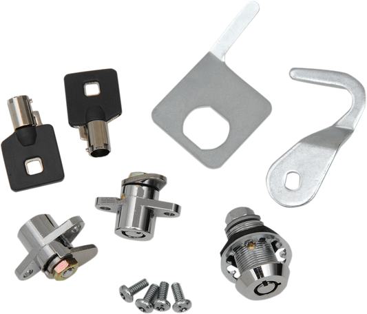 Drag Specialties Tour Pak Saddlebag Lock Key Kit for 1993-13 Harley Touring FLHR
