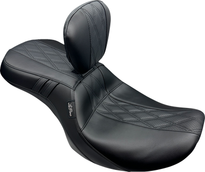 Le Pera Outcast GT2 Diamond Inlay Seat & Backrest for 2023-2026 Harley Touring