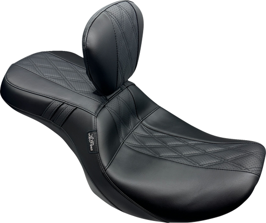 Le Pera Outcast GT2 Diamond Inlay Seat & Backrest for 2023-2025 Harley Touring
