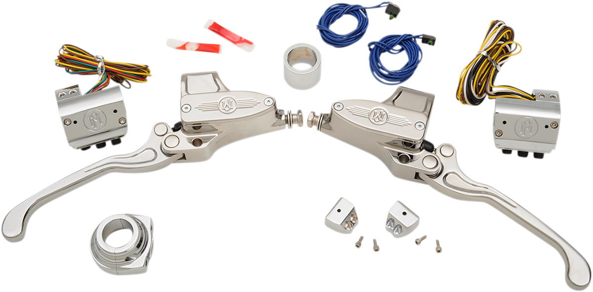 Performance Machine 9/16" Handlebar Control Kit 1984-2013 Harley Dyna Softail
