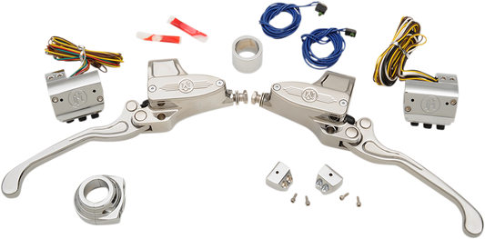 Performance Machine 9/16" Handlebar Control Kit 1984-2013 Harley Dyna Softail