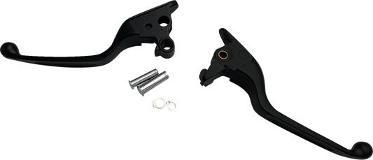 Drag Specialties Narrow Black Brake Clutch Hand Levers 2015-2024 Harley Softail