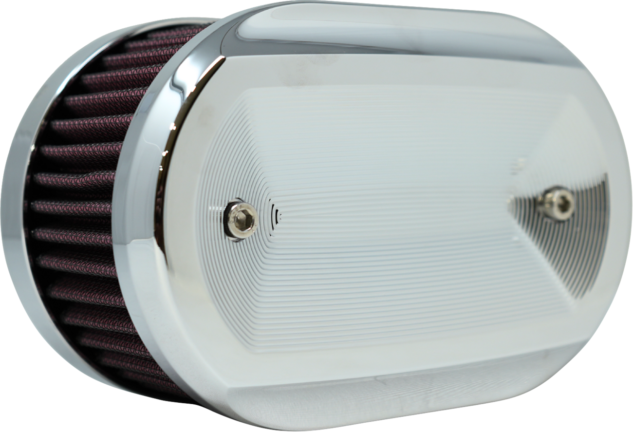 Kodlin Vektor Chrome Oval Air Filter for 2023-2026 Harley Touring Softail M8