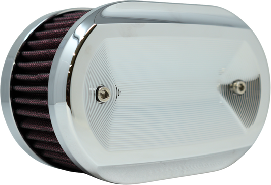 Kodlin Vektor Chrome Oval Air Filter for 2023-2026 Harley Touring Softail M8