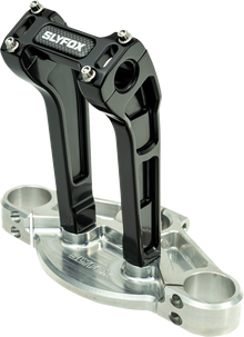 Slyfox 8" Black 1-1/8" Clamping Pullback Handlebar Riser Kit for Harley Davidson
