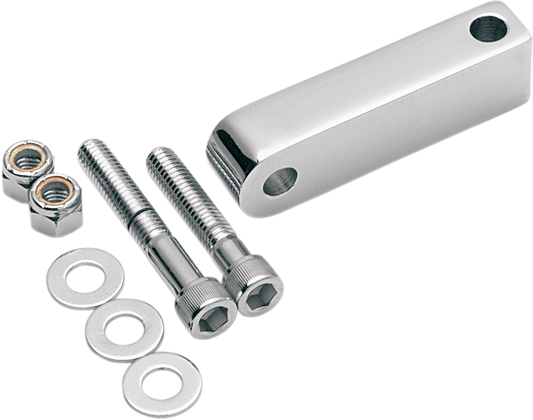 Arlen Ness Chrome Extended Bottom Mount Headlight Block for Harley Davidson